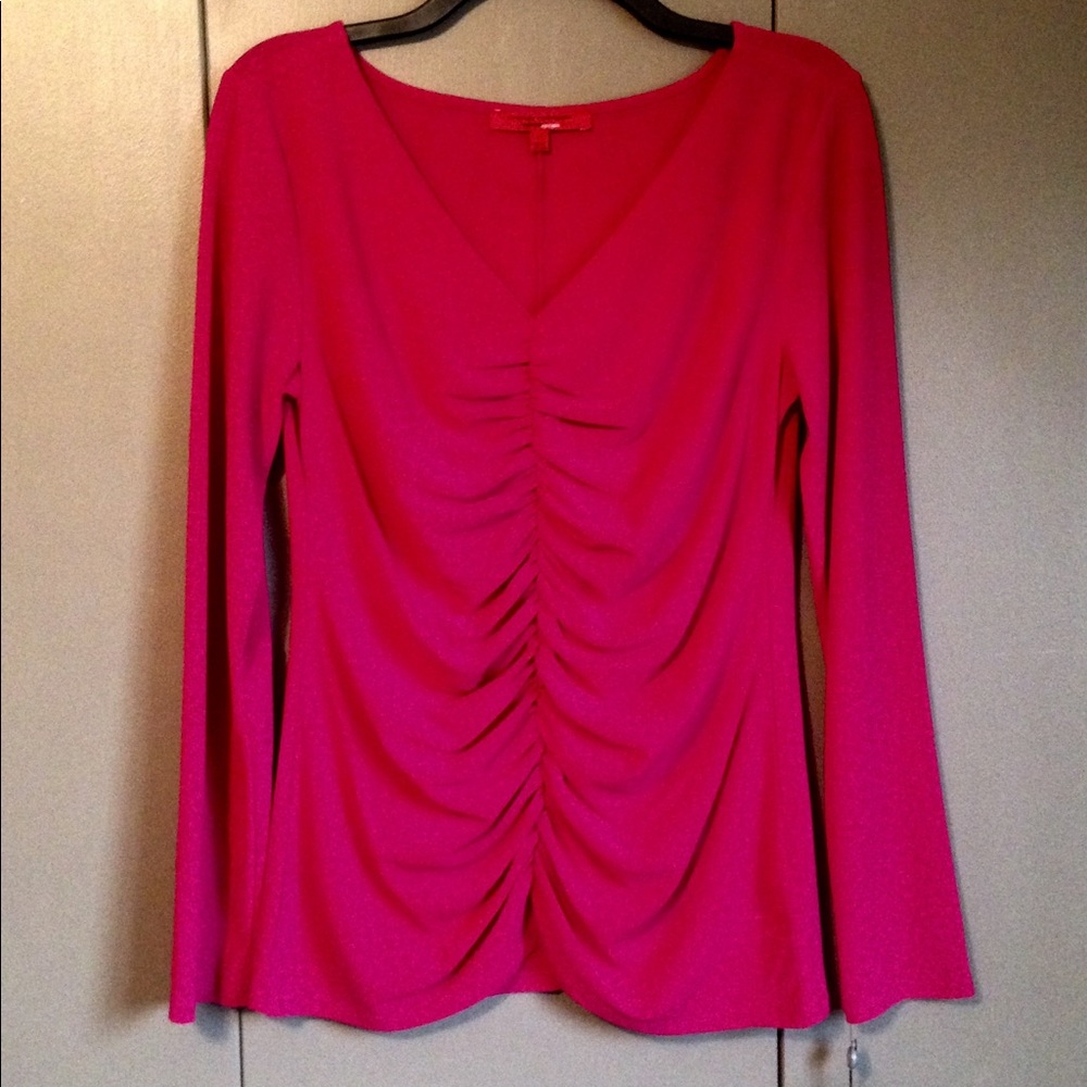 Dressy ruched blouse